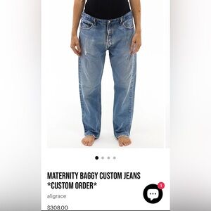 Maternity Baggy Custom Levi Jeans